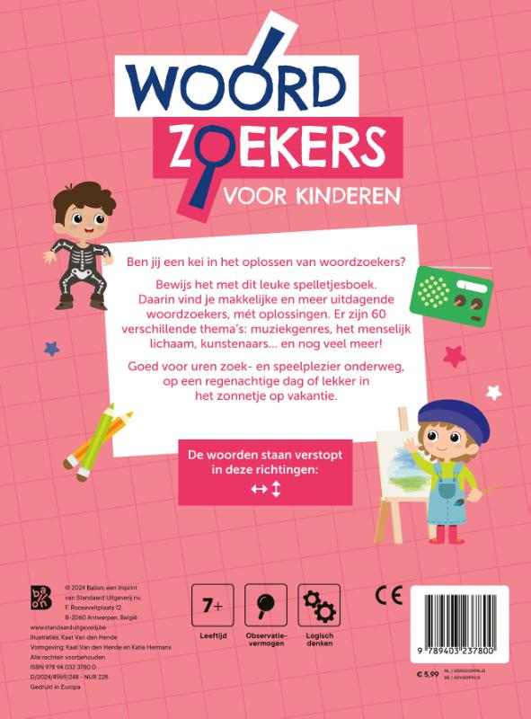 Woordzoekers voor kinderen – 7+