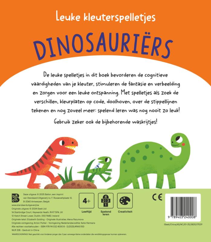Leuke kleuterspelletjes: Dino’s