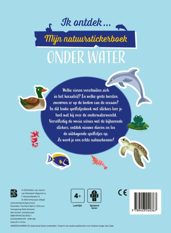 Ik ontdek: Mijn natuurstickerboek: Onder water