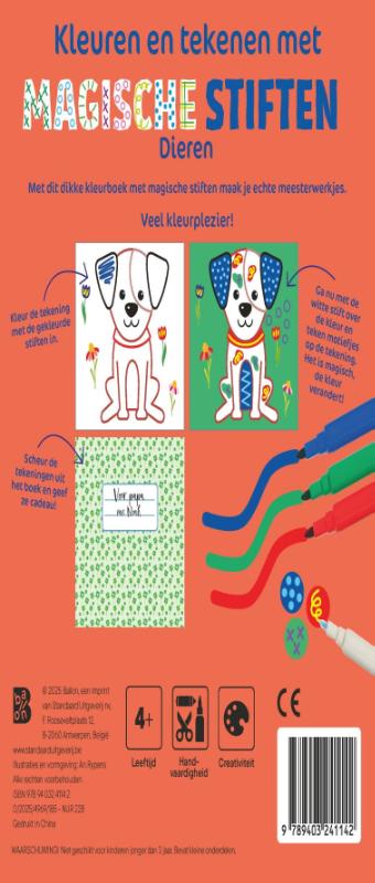 Kleuren en tekenen met magische stiften: Dieren - Afbeelding 2