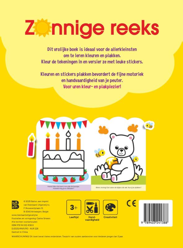 Plakken en kleuren – 3+