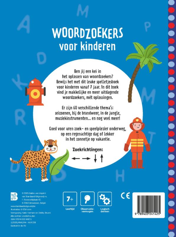 Woordzoekers voor kinderen 7+