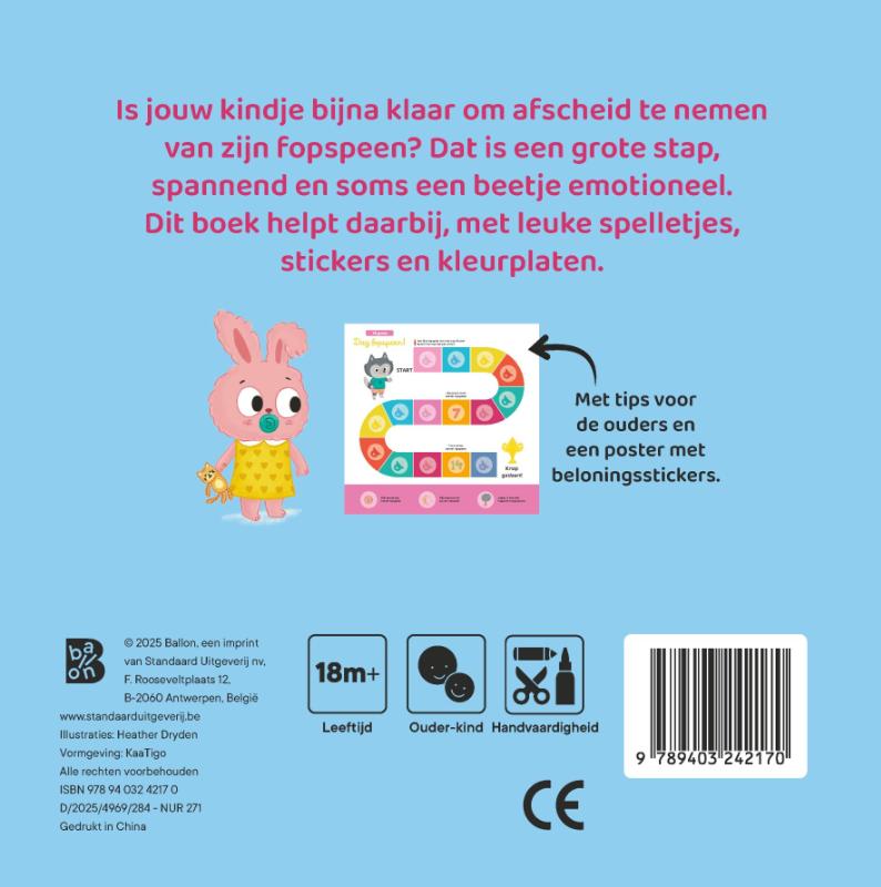 Ik groei: Dag fopspeen (Spelletjesboek met stickers en een poster)