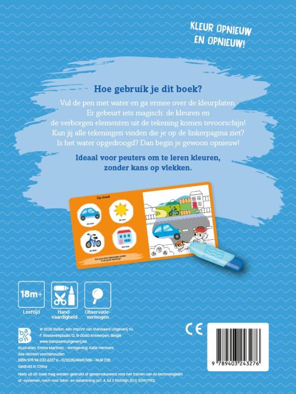 Kleuren met water voor de kleintjes: Eerste woordjes