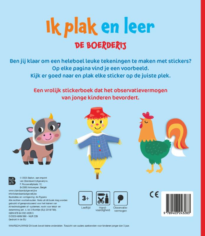 Boerderij – Ik plak en leer: Boerderij (3-4 jaar)