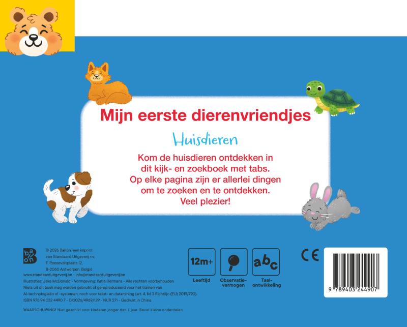 Mijn eerste dierenvriendjes: Huisdieren
