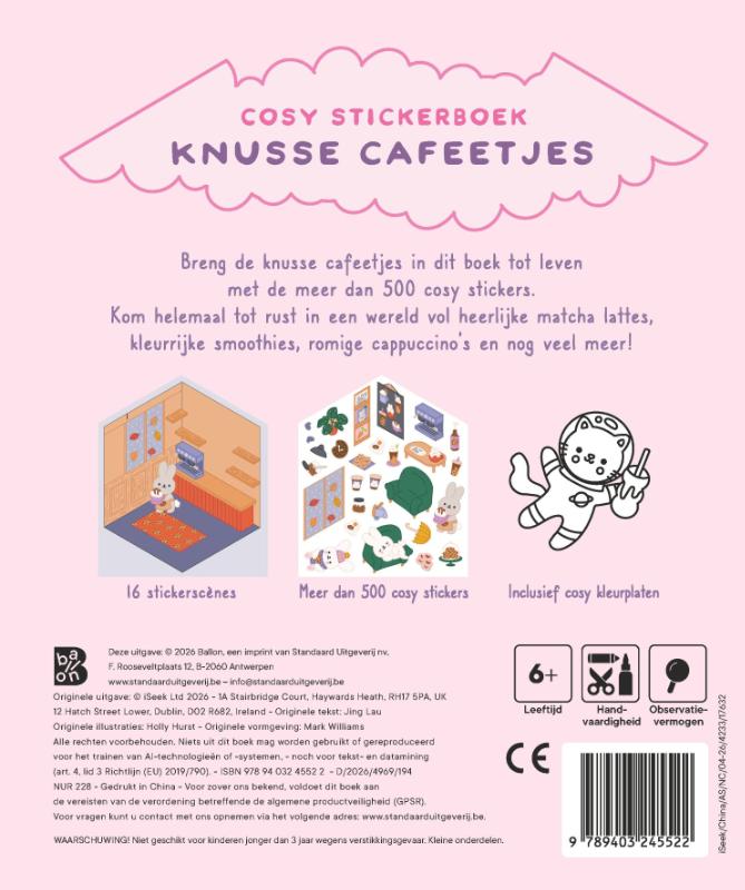 Cosy stickerboek: Knusse cafeetjes