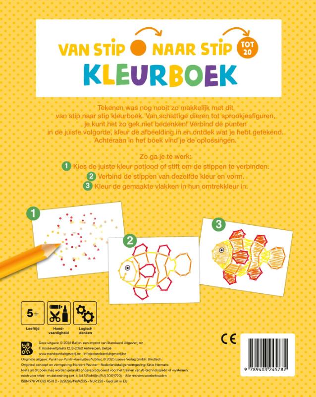 Van stip naar stip kleurboek