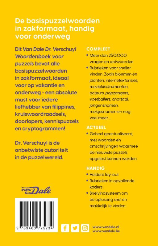 Van Dale Woordenboek voor puzzels – klein