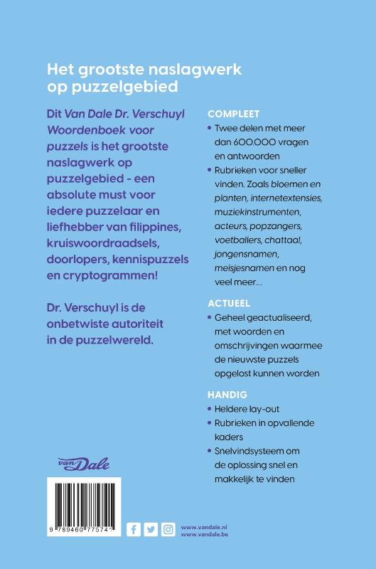 Van Dale Woordenboek voor puzzels – Extra groot