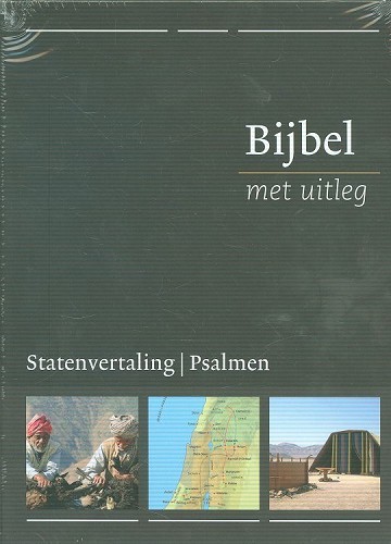 Bijbel met uitleg, zwart, harde band in luxe cassette