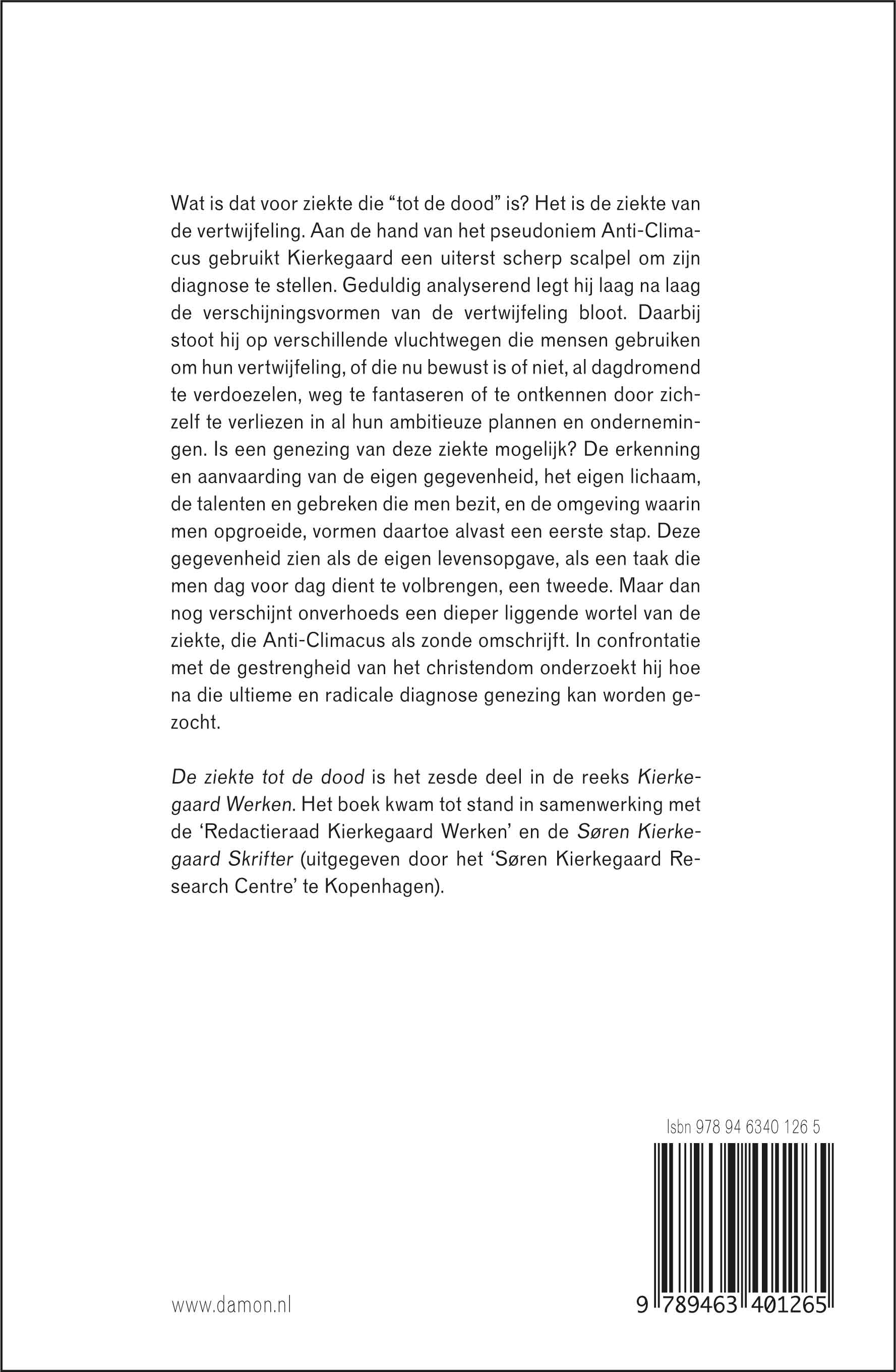 De ziekte tot de dood
