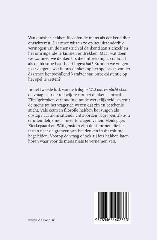 Essay over denken en existentie