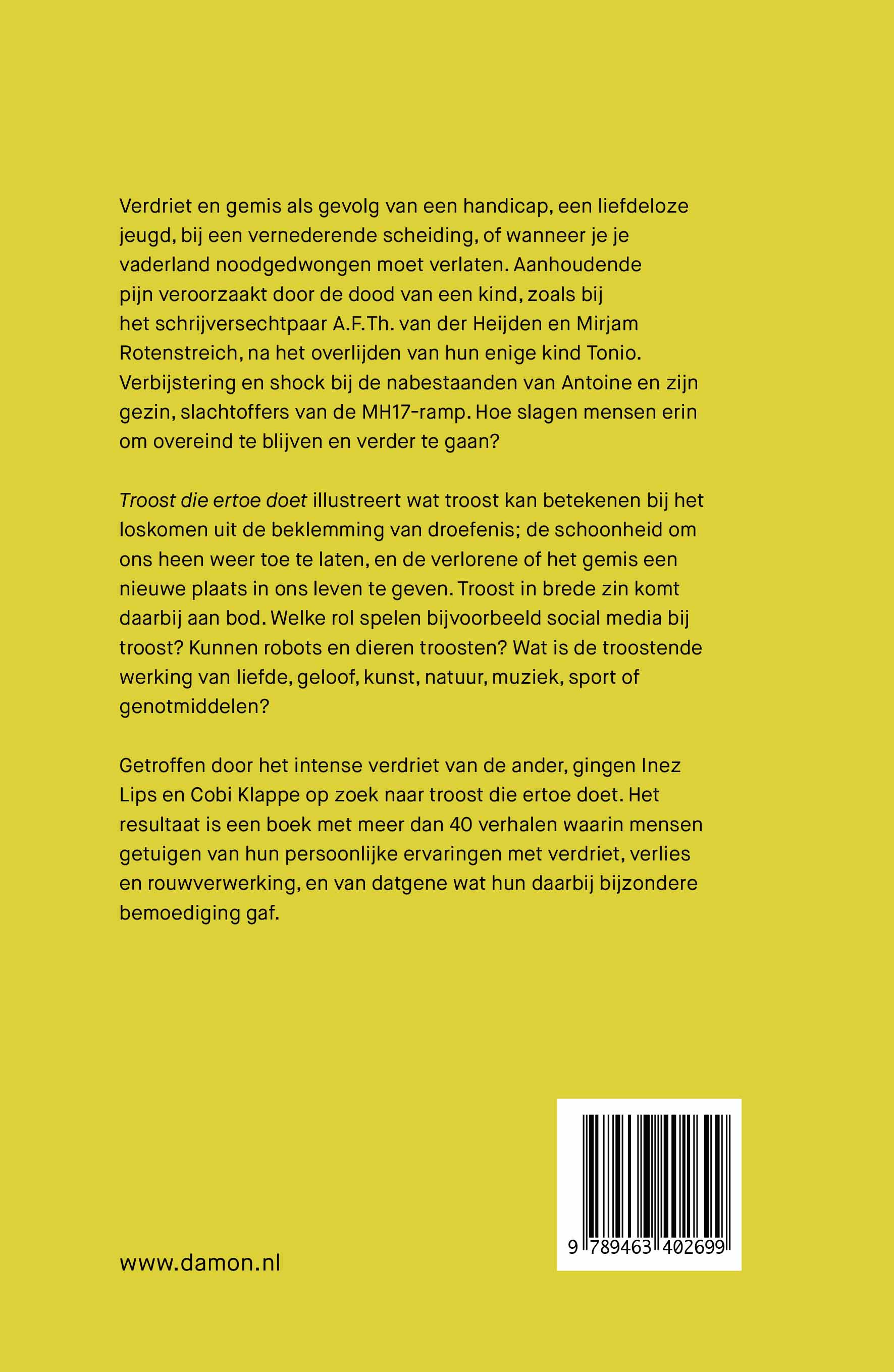 Troost die ertoe doet