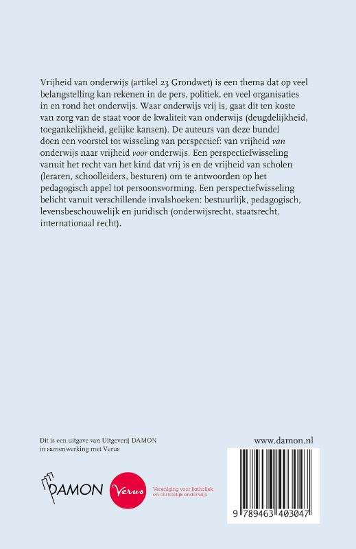 Vrijheid voor onderwijs