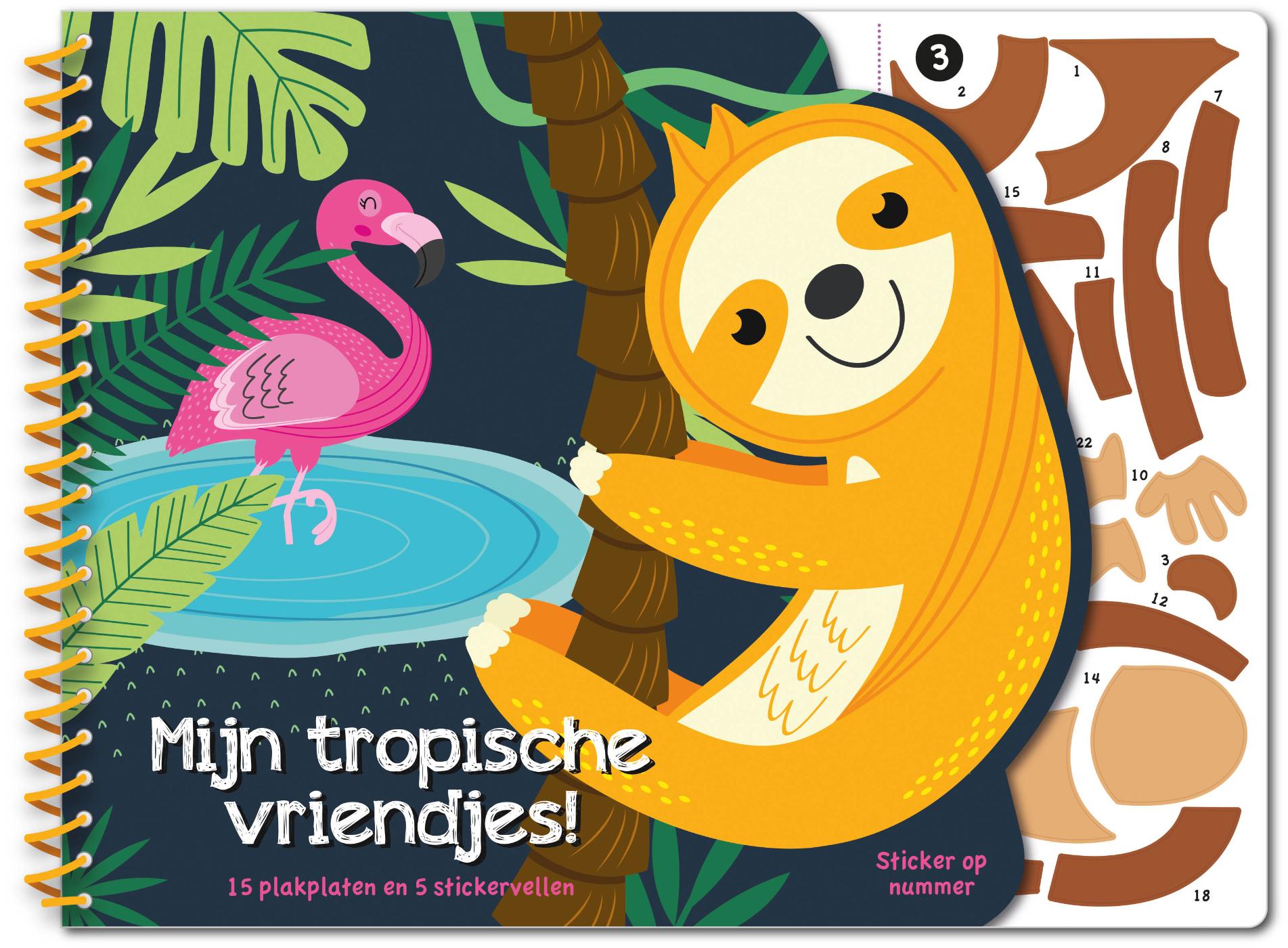 Stickeren op nummer – Mijn tropische vriendjes