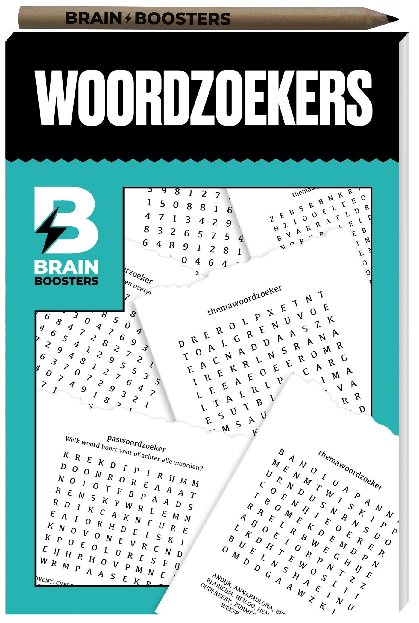 Brainbooster puzzelboek – Woordzoekers