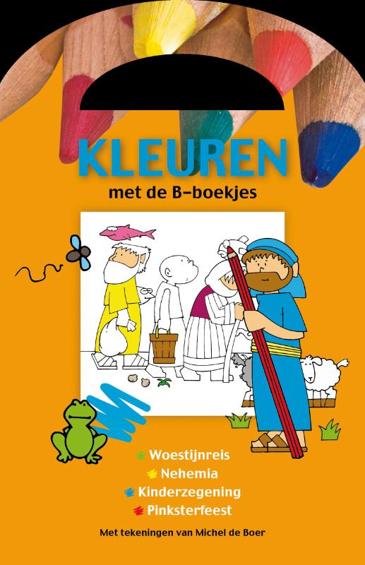Kleurboek oranje B-boekjes