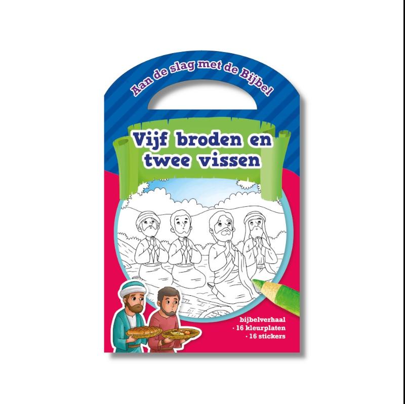 Kleurboek vijf broden en twee vissen