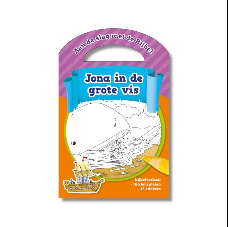 Kleurboek Jona in de grote vis