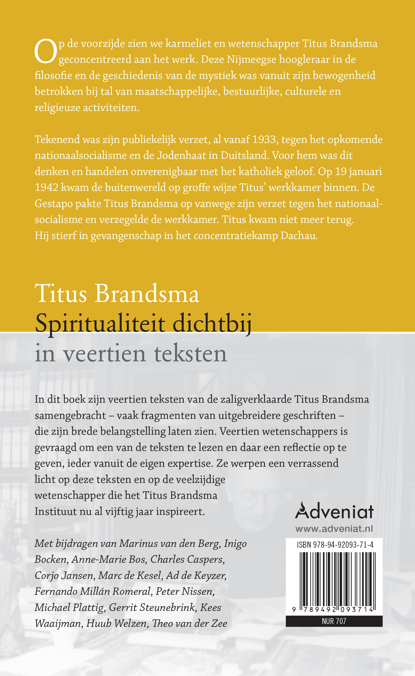 Titus Brandsma Spiritualiteit dichtbij