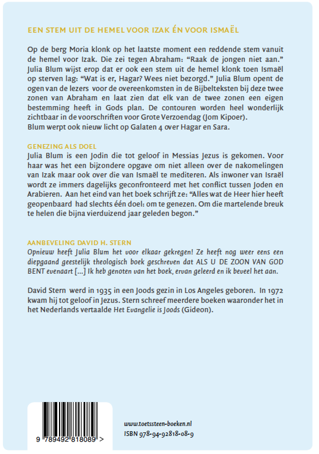 Abraham had twee zonen