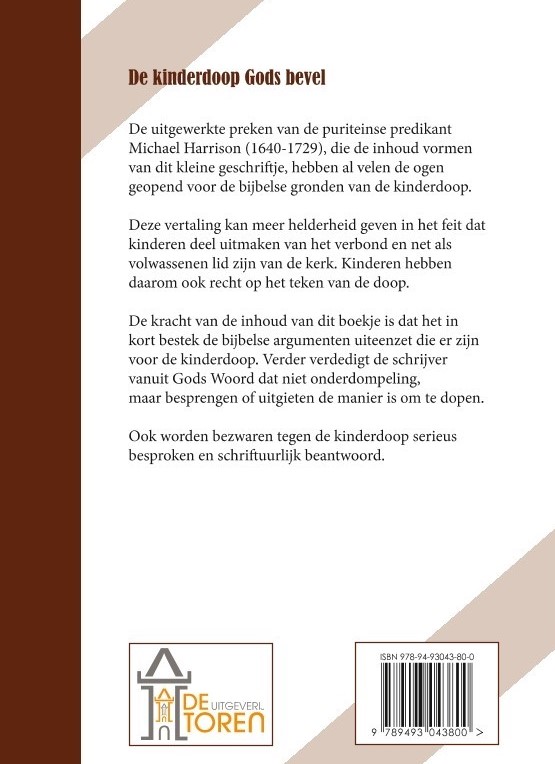 De kinderdoop Gods bevel