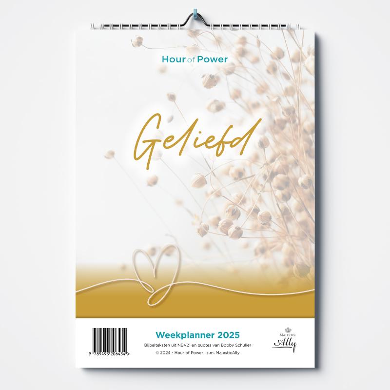 Weekplanner Hour of Power – Je bent geliefd – 2025