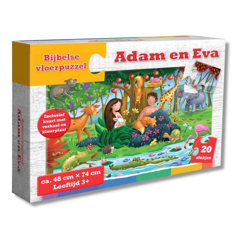 Puzzel Adam en Eva 48 x 74 cm