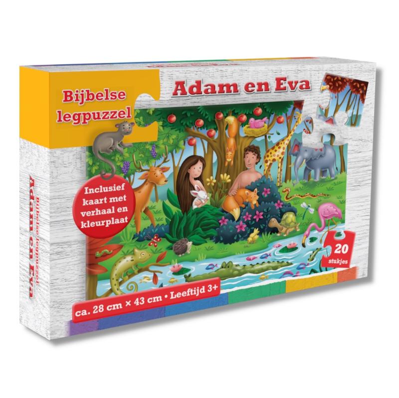 Puzzel Adam en Eva 28 x 43 cm