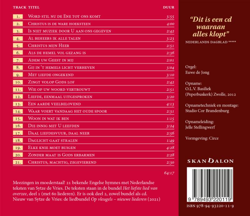 Het liefste lied van overzee – cd1