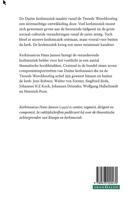 De protestantse kerkmuziek in Duitsland vanaf 1945