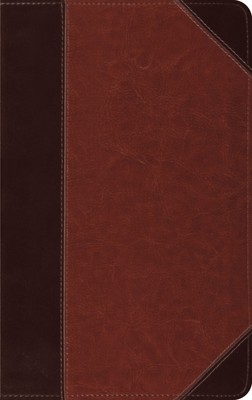 ESV Thinline Bible, Red Letter (Trutone, Brown/Cordovan, Portfolio Design)