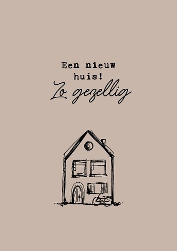 Interieurbord A4 een nieuw huis